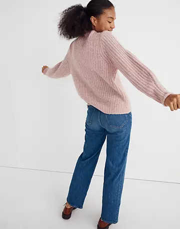 Loretto Mockneck Pullover Sweater | Madewell