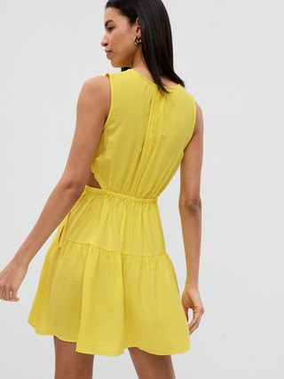 Side-Tie Cutout Mini Dress | Gap (US)