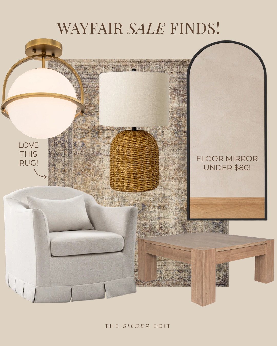 WAYFAIR deals! These pretty finds are on sale for Memorial Day! 

home decor, rugs, ceiling lights, lamps, floor mirrors, accent chairs, coffee tables, beds 

 #LTKHome #LTKSaleAlert #LTKStyleTip