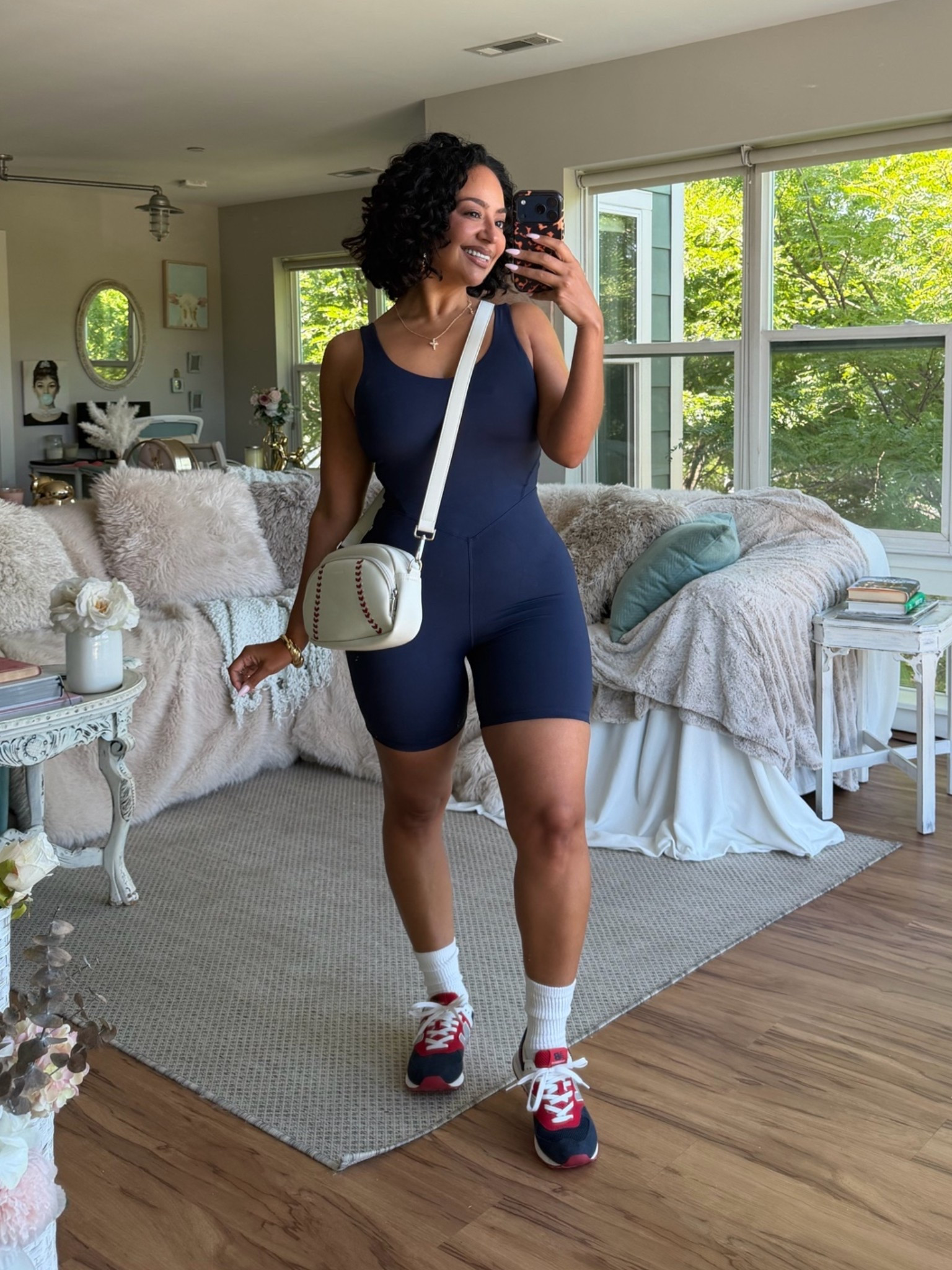 Baseball game outfit! Active athleisure romper, sneakers and sporty bag. ⚾️

summer outfits over 40
petite curvy

#LTKOver40 #LTKActive #LTKPetite