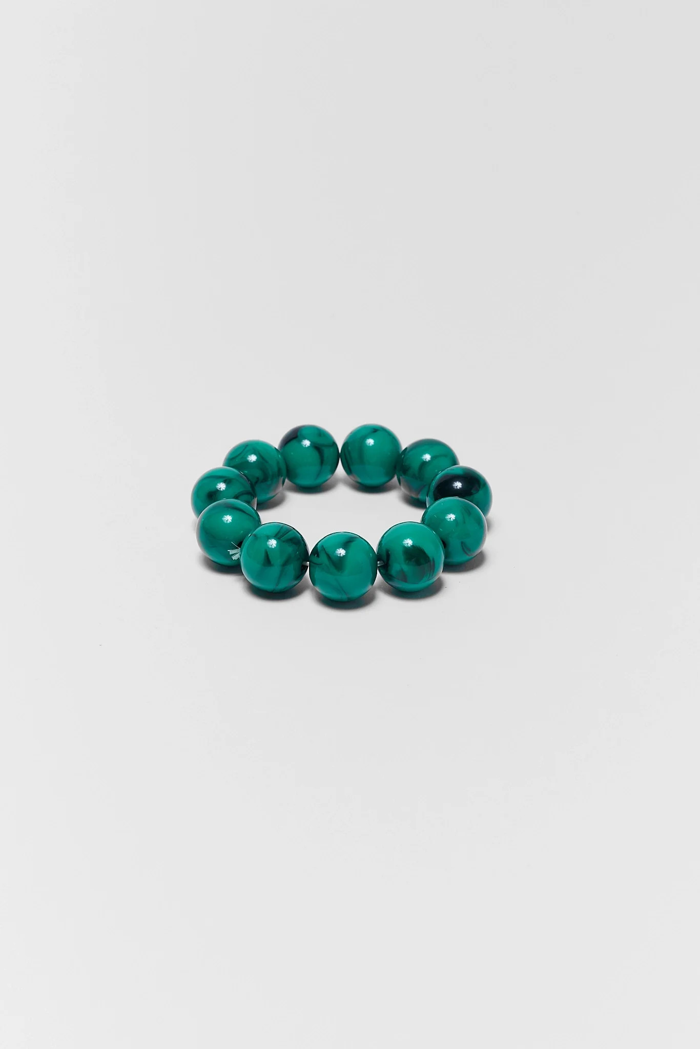 Green Chunky Beaded Bracelet | Avara