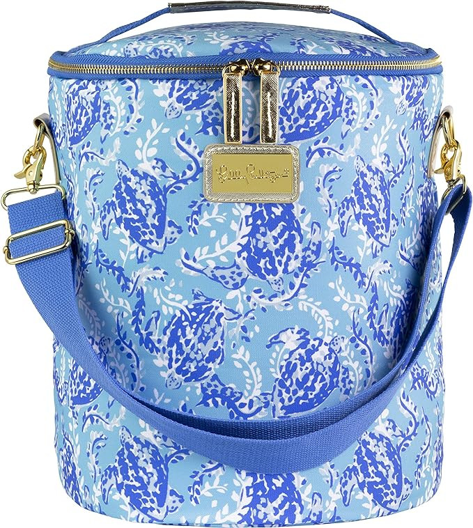 Lilly Pulitzer Insulated Soft Beach Cooler with Adjustable/Removable Strap and Double Zipper Clos... | Amazon (US)