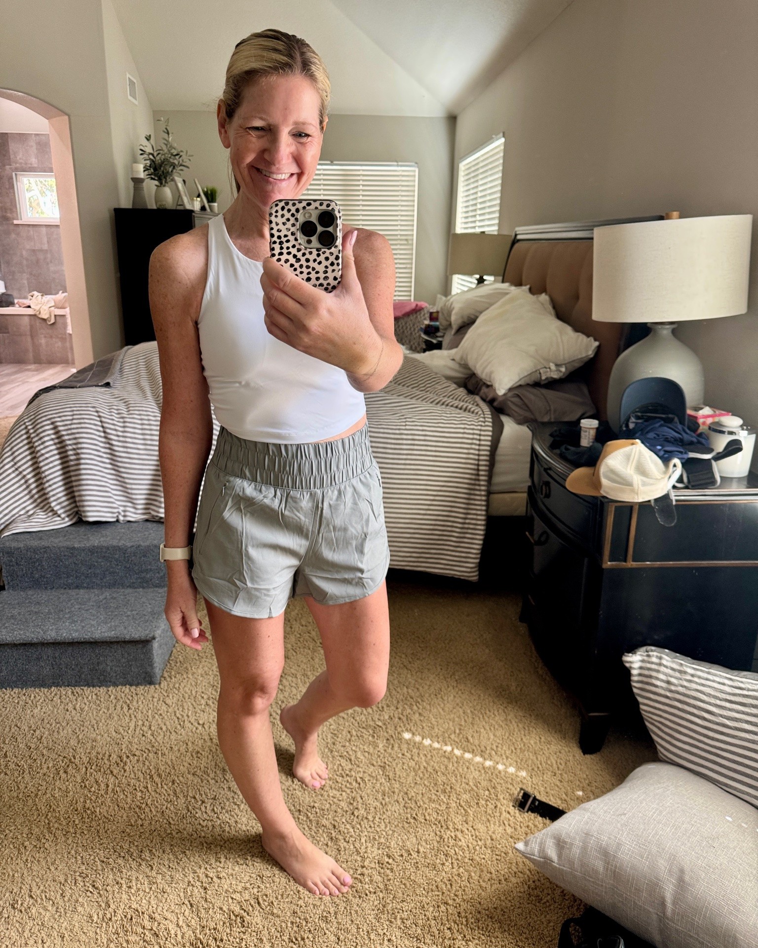 Ordered this Amazon workout set and realized I have the exact same shorts in black. Love the lining and high waist on these for my Summer walks. Plus, the black is on sale right now.

#LTKfitnessgoals #LTKActive #LTKOver40