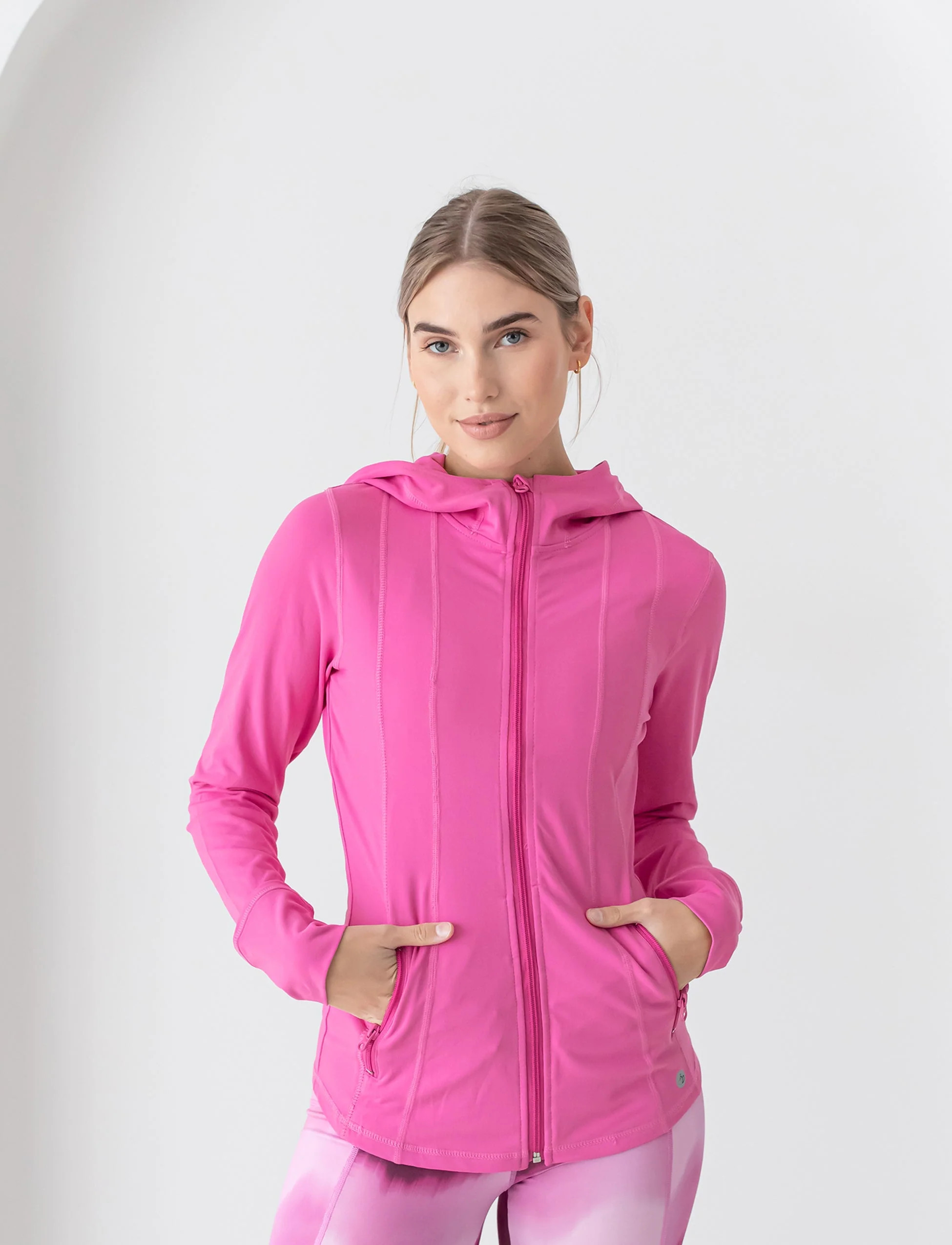 LADIES LEVEL UP HOODED YOGA JACKET – Jill Yoga Intl | Jill Yoga