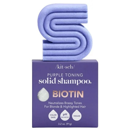 Kitsch Purple Toning Shampoo Bar For Color Treated & Grey Hair | Walmart (US)