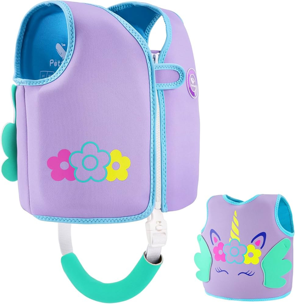 Pottwal Swim Vest for Kids - Swim Jacket - Made of Neoprene & EPE - with Adjustable Crotch Strap | Amazon (US)