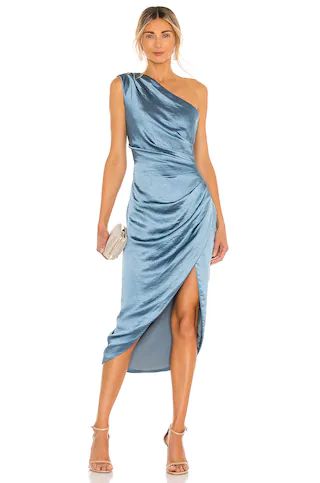 This dress runs a bit large. I am 135lbs, 5'4", 34B. I usually wear S, I ordered XS. The quality ... | Revolve Clothing (Global)