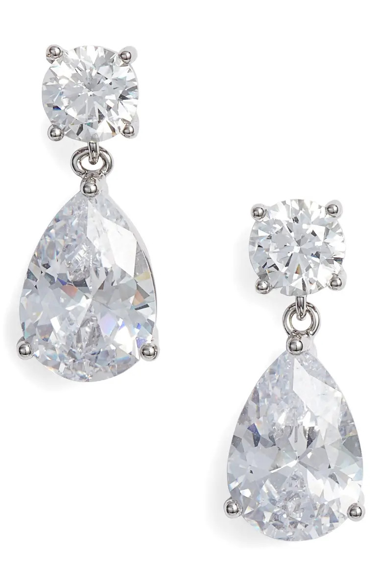 Cubic Zirconia Teardrop Earrings | Nordstrom
