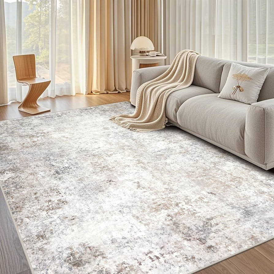 Washable Rugs 8x10 Area Rugs for Living Room,Modern Abstract Rugs for Bedroom,Large Carpets,Ultra... | Amazon (US)