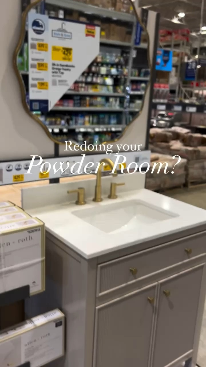 Such a great value vanity with fluted details and the prettiest greige color! Comes in white too and is on sale for $429 which is $250 off retail!

#LTKMostLoved #LTKVideo #LTKhome