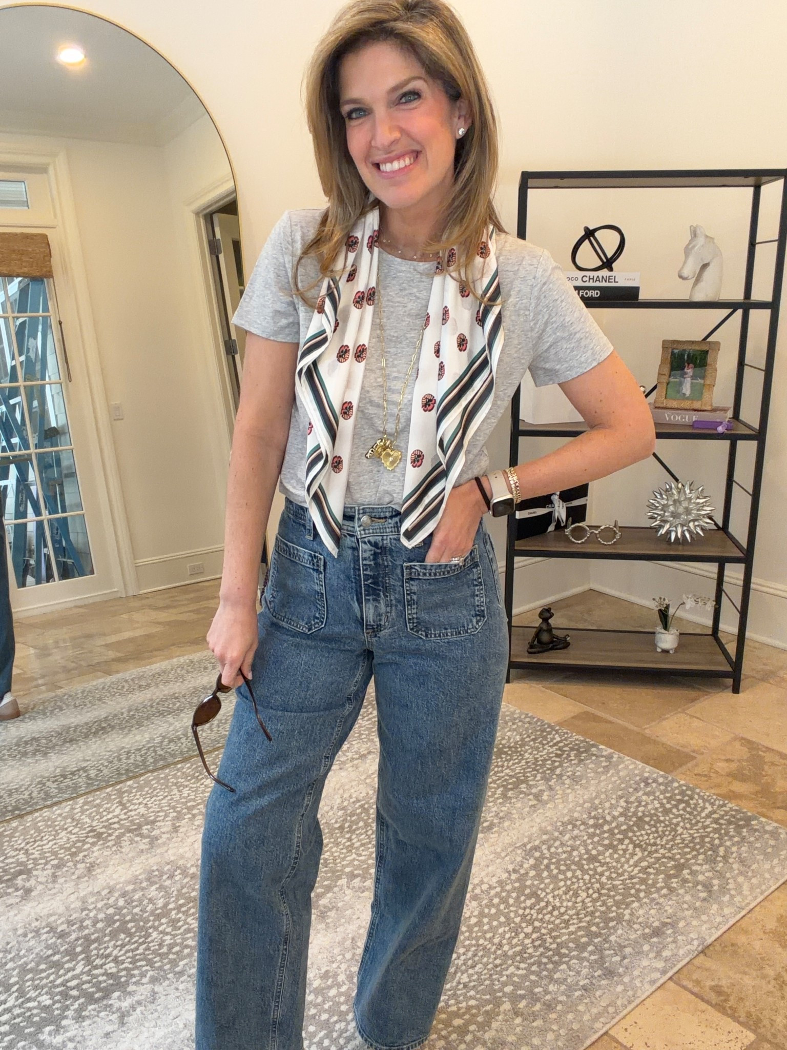 Comment “SHOP” for links to this look! An entire outfit made up of March Favorites - from the jeans (on sale today!) to the Shaye Isabel jewelry and Amazon tee. 

#weekendlook #momlife #budgetshopper

#LTKdayinmylife #LTKSeasonal #LTKmomlife
