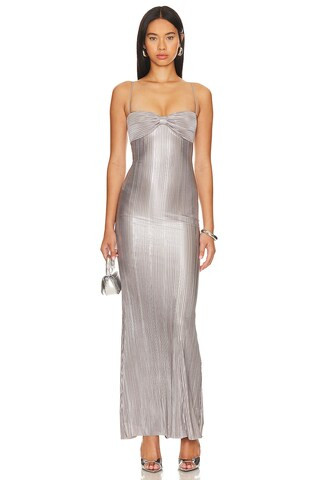 Lovers and Friends Mya Gown in Silver Gray from Revolve.com | Revolve Clothing (Global)