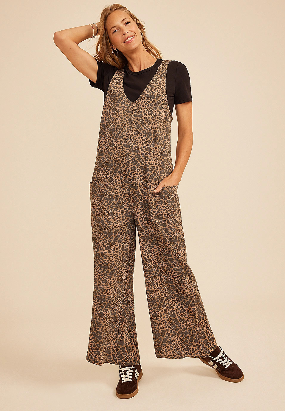 Bare Washed Terry Jumpsuit | Maurices