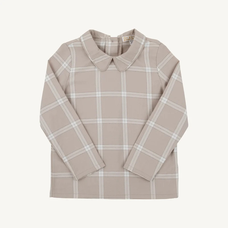 Long Sleeve Peter Pan Collar Shirt - Thompson Park Plaid | The Beaufort Bonnet Company