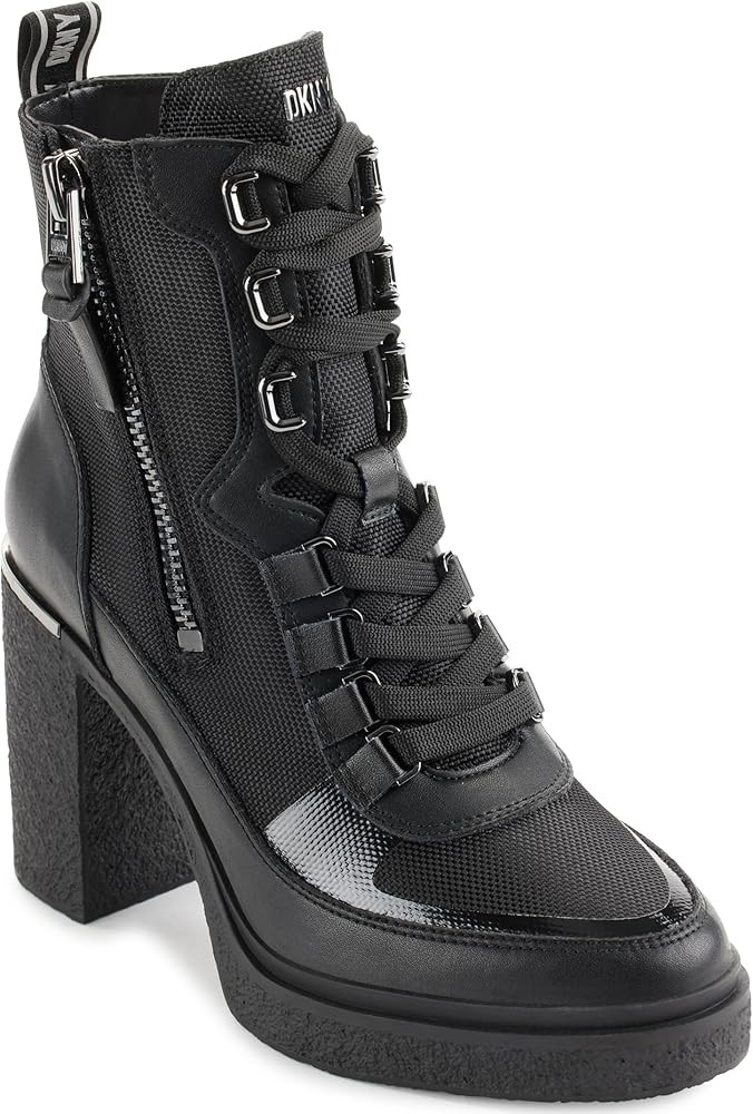 DKNY Women's Toia-Lace Up Boot Combat | Amazon (US)