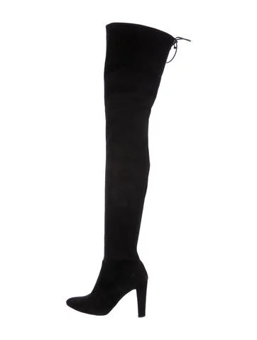 Stuart Weitzman Highland Suede Over-The-Knee Boots | The Real Real, Inc.