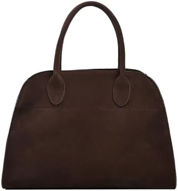 Covelin Women's Retro Suede Leather Tote Bag Ladies' Fashion Shoulder Handbag Top Handle Purse | Amazon (US)