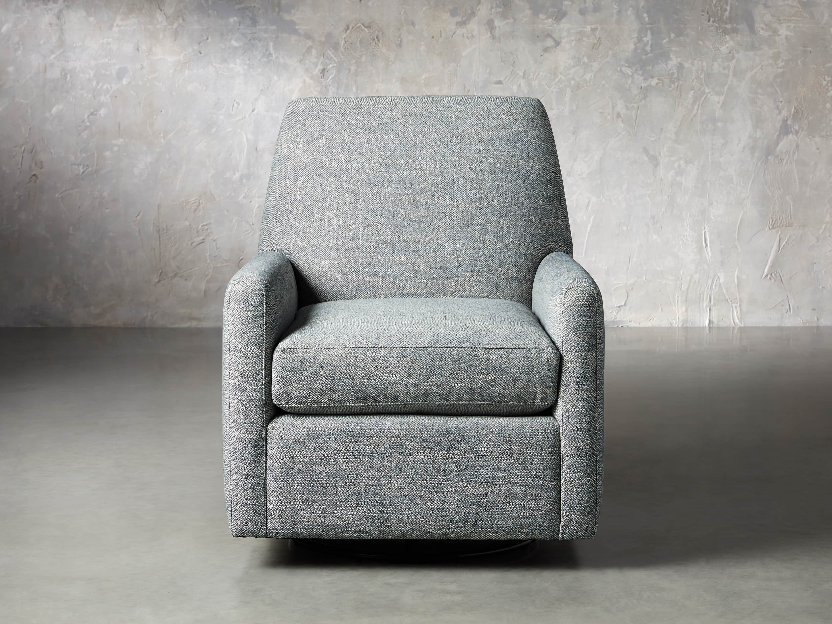 Harvey Swivel Glider in Kona Stone | Arhaus