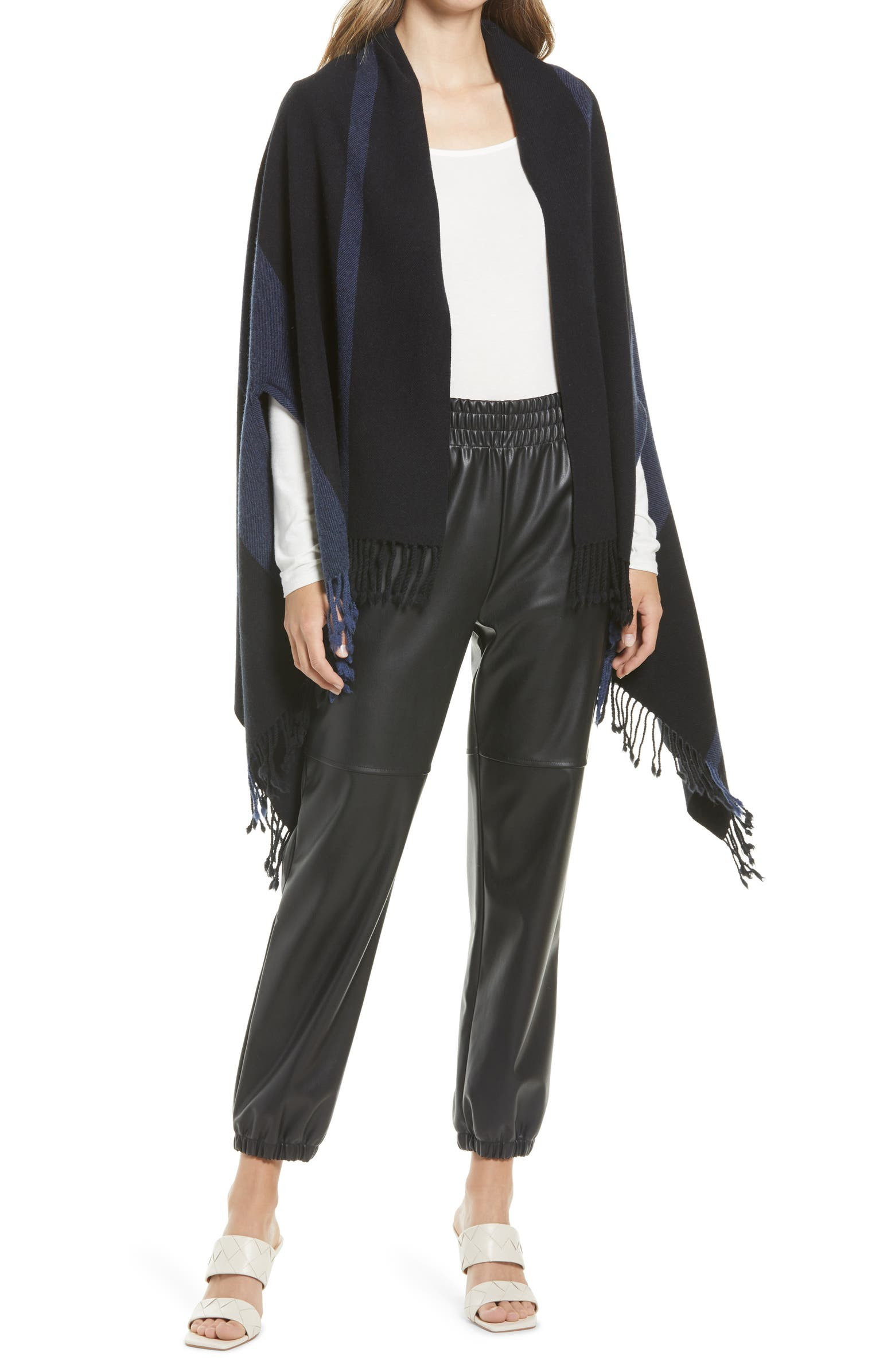 Stripe Wool & Cashmere Wrap | Nordstrom | Nordstrom