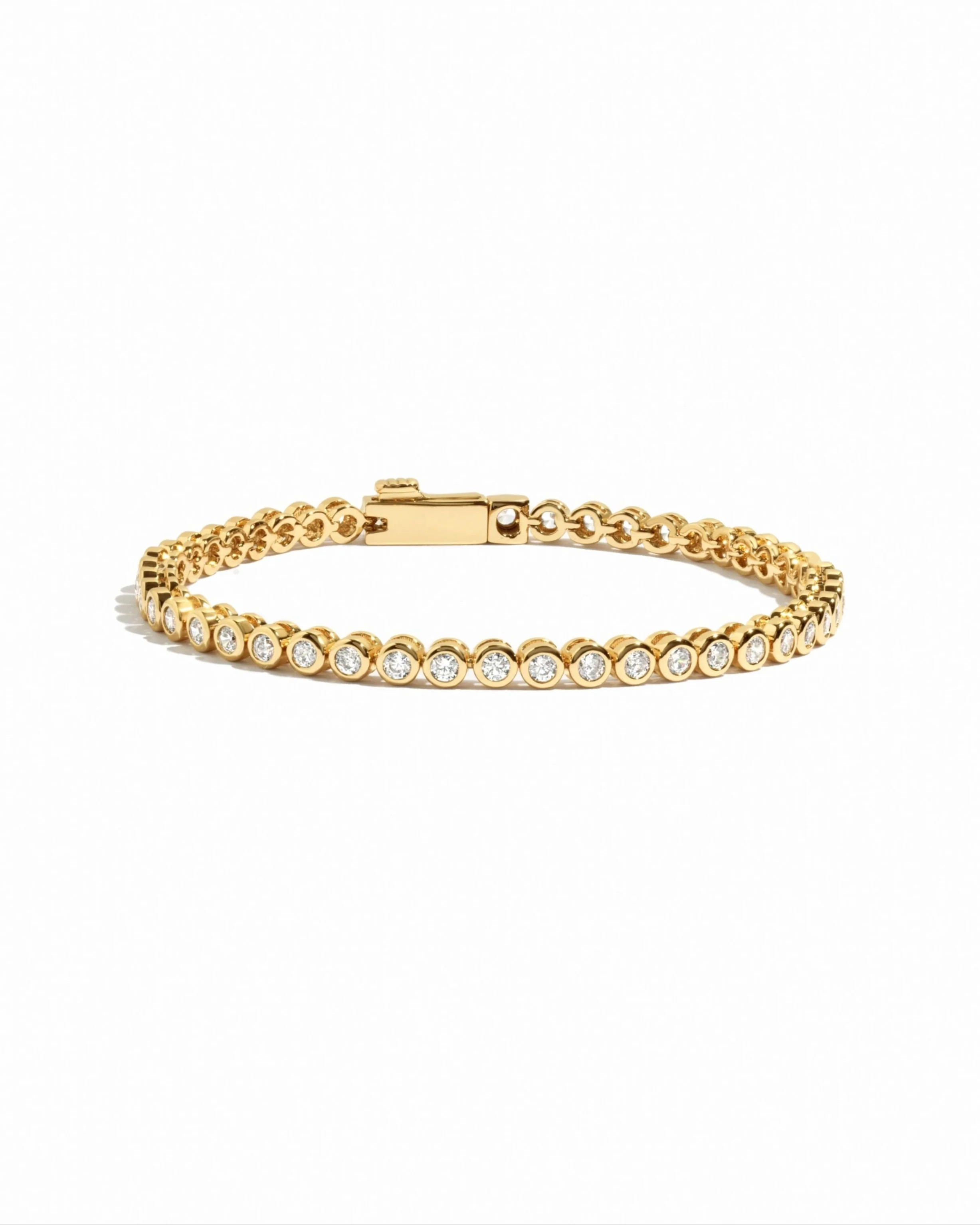Mini Round Bezel Tennis Bracelet | Sami Jewels | Sami Jewels