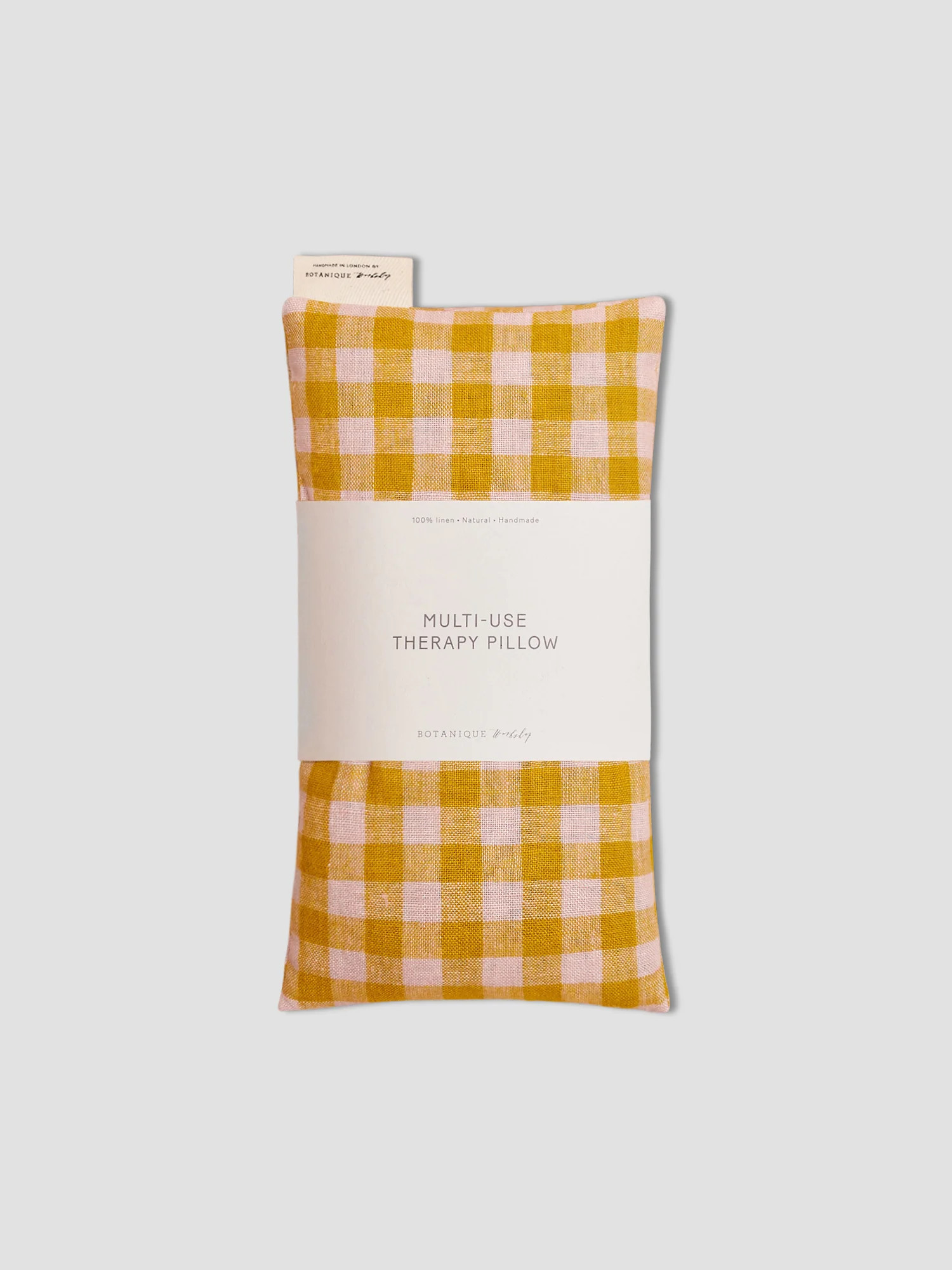 Yellow Gingham Multi-Use Therapy Pillow | Piglet