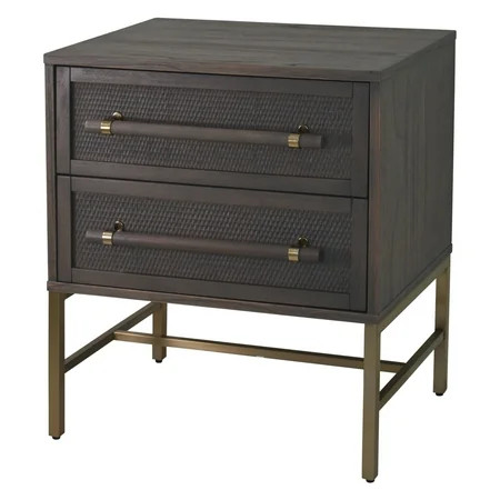 Hopper Studio Sophia 2-Drawer Nightstand Grey | Walmart (US)