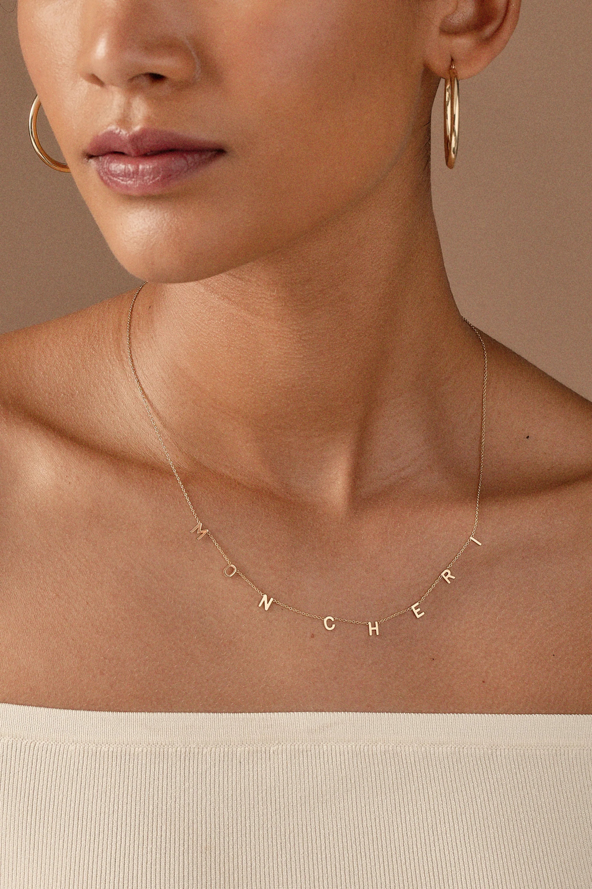 THE ORIGINAL SPACED LETTER NECKLACE - Small® | BYCHARI