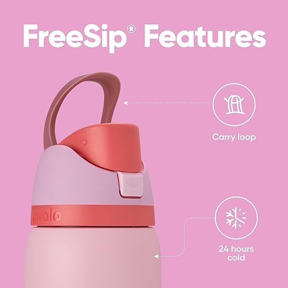 Owala FreeSip Insulated Stainless Steel Water Bottle with Straw for Sports and Travel, BPA-Free S... | Amazon (US)