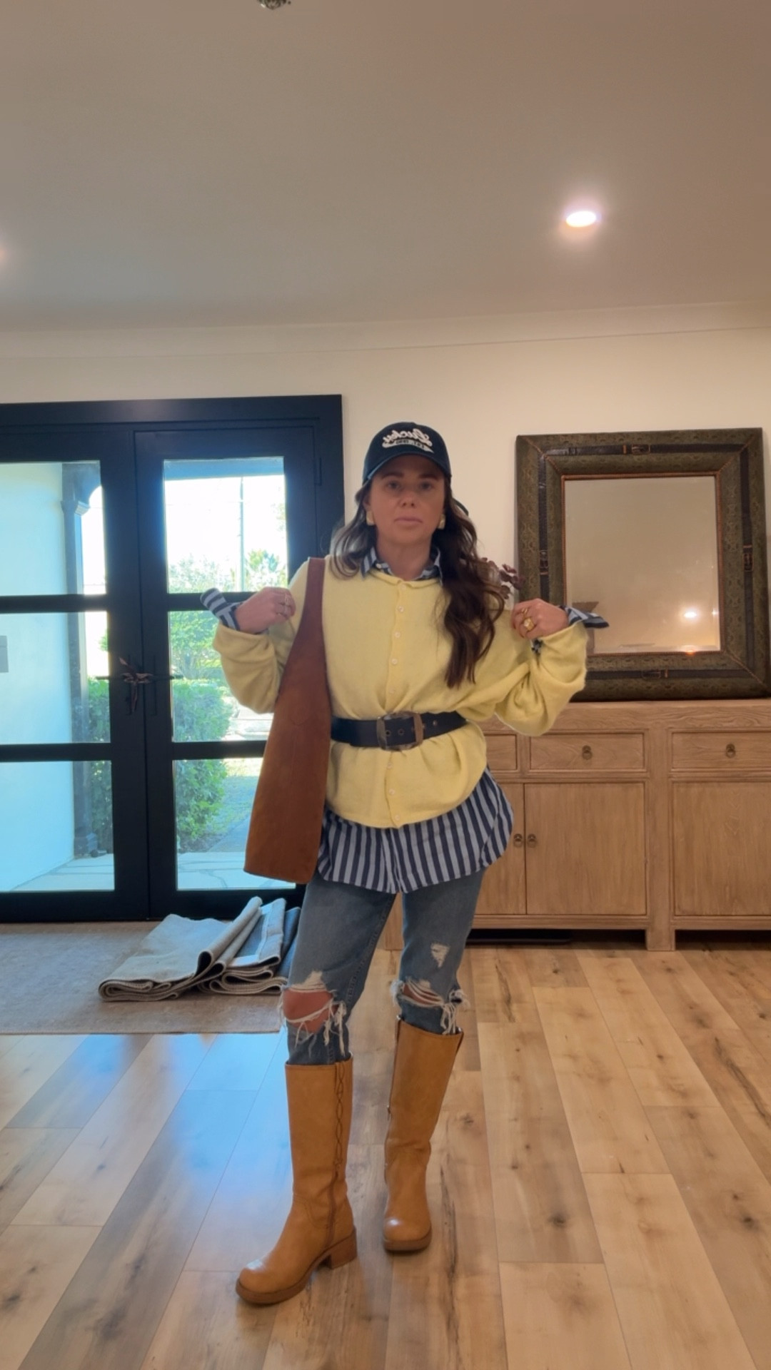 What I wore to preschool drop off and you guys! My bag is back in stock! I get soooo many compliments on it!!!!! It looks and feels so luxe and high quality!!! Comes in 4 colors and I linked mine which is the camel color. Boots run TTS. They’ve been my boots of the season!!!! 

#LTKootd #LTKSaleAlert #LTKgrwm