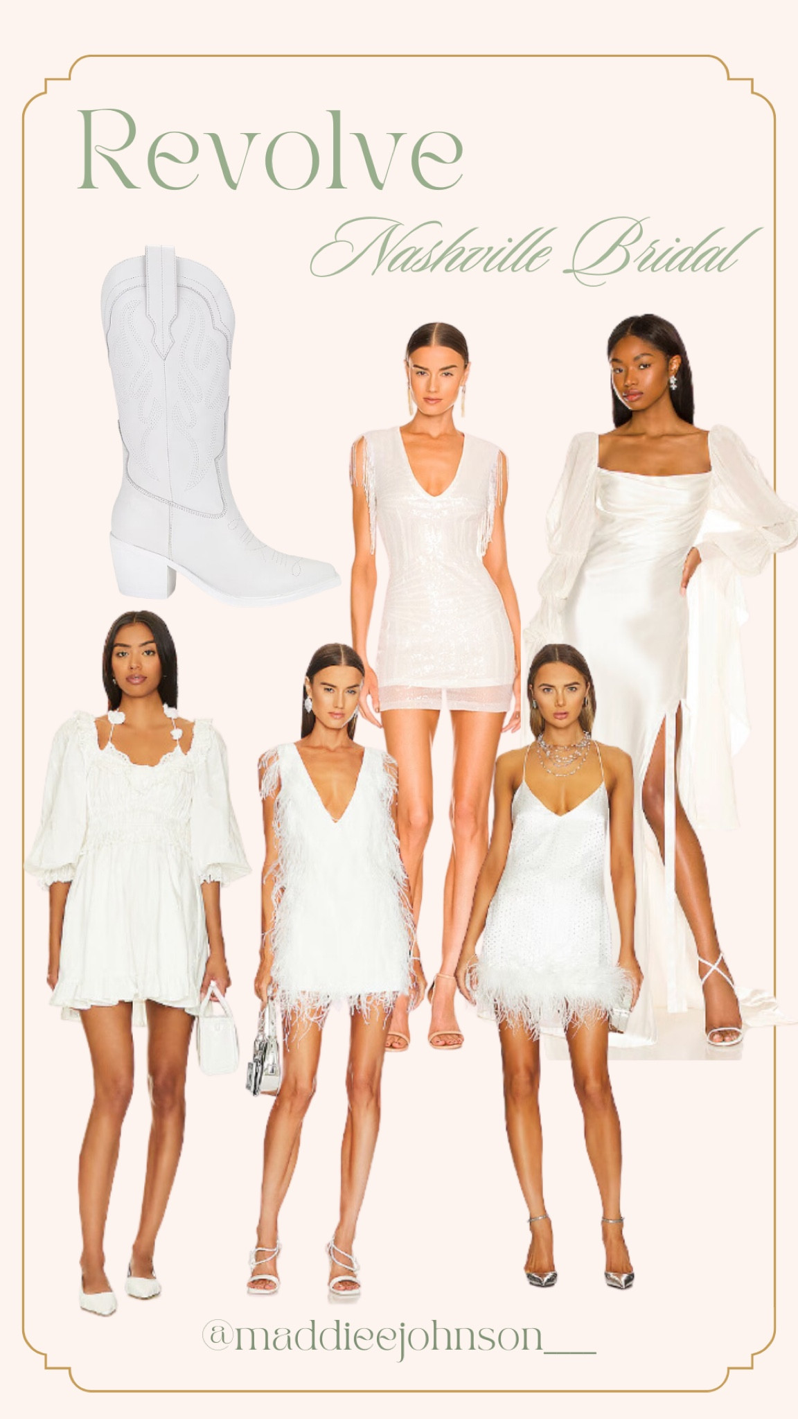 Revolve x Nashville country bridal looks. All pieces on sale! 🤠

Country, bachelorette, bridal looks, feathers, for love and lemons, cowboy boots, bridal shower 

#LTKSaleAlert #LTKParties #LTKWedding