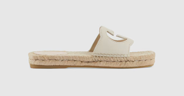 Women's Interlocking G cut out slide sandals | Gucci (US)
