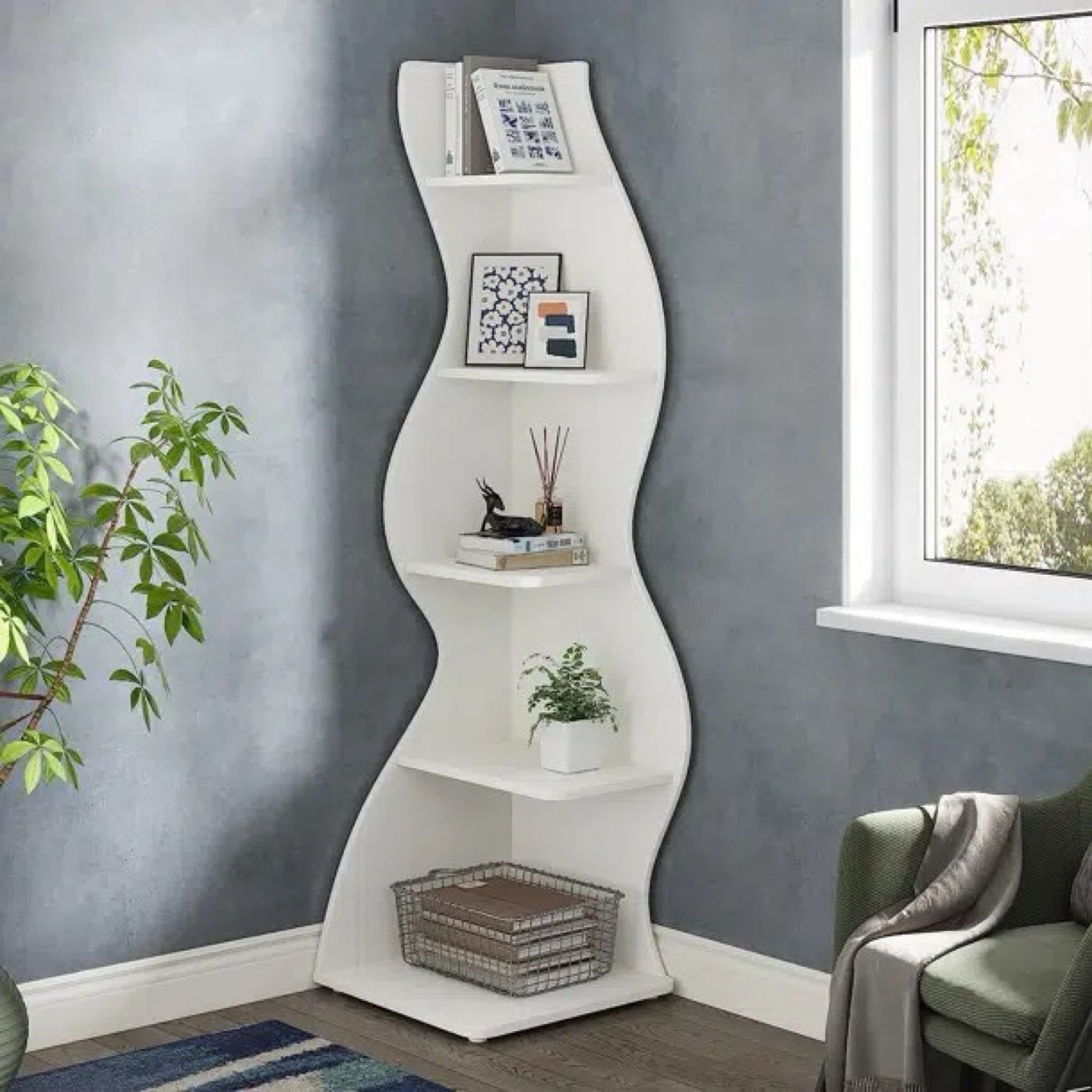 Shop artistic bookcases! The Arhab Corner Bookcase is ON SALE and is under $120.

Keywords: Bookshelf, bookcase, books, home

#LTKxWayDay 

#LTKHome #LTKSaleAlert