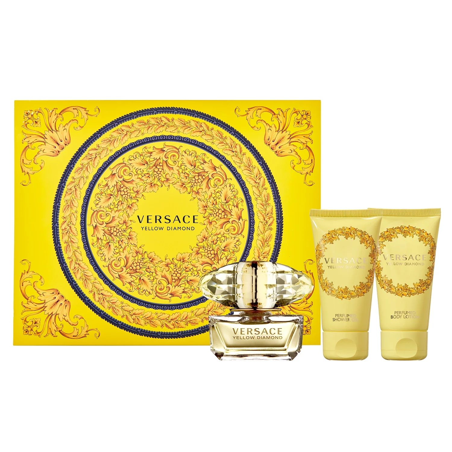Versace Yellow Diamond Eau de Toilette, Perfume Gift Set for Women, 3 Pieces | Walmart (US)