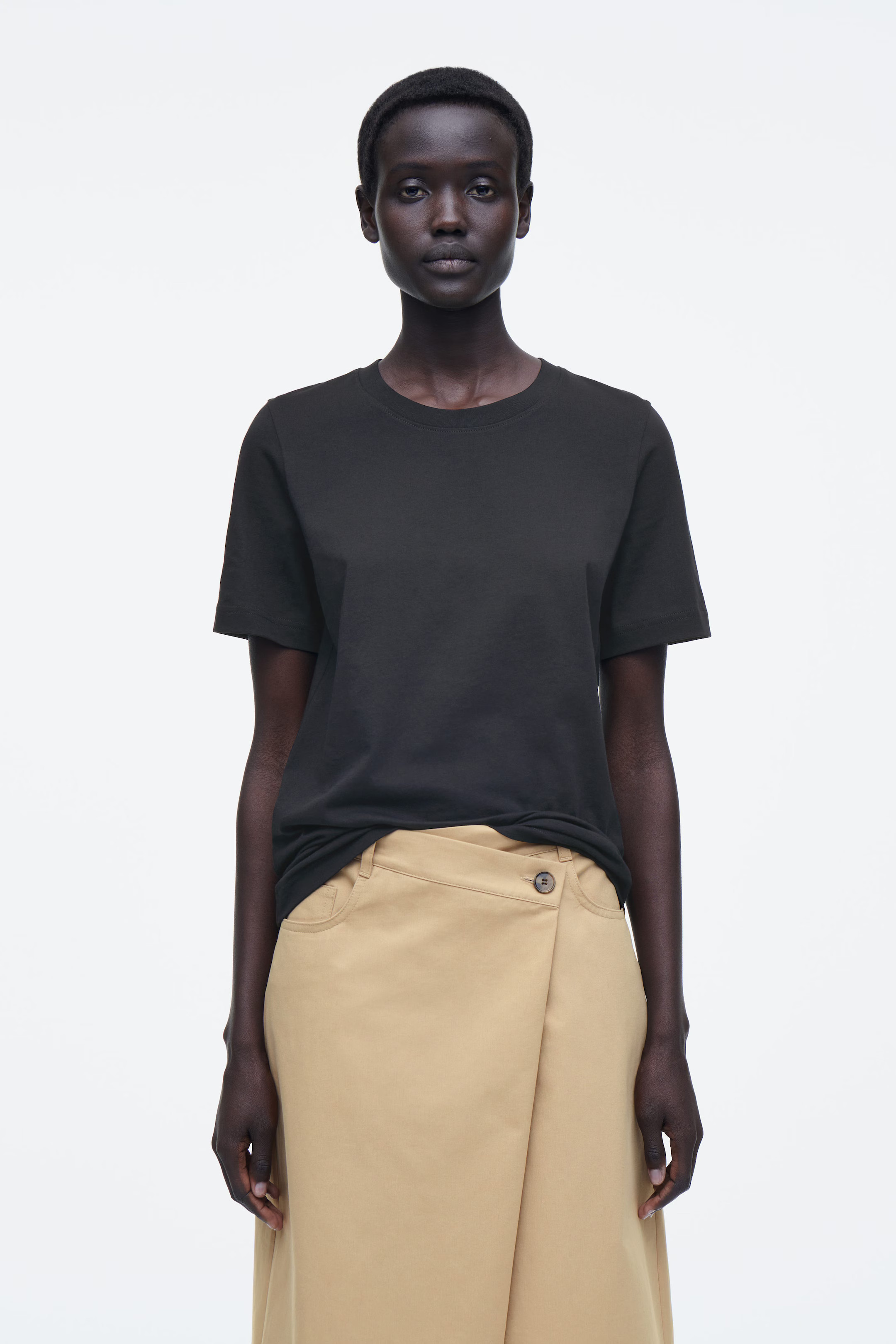 24/7 REGULAR T-SHIRT - BLACK | COS | COS (EU)