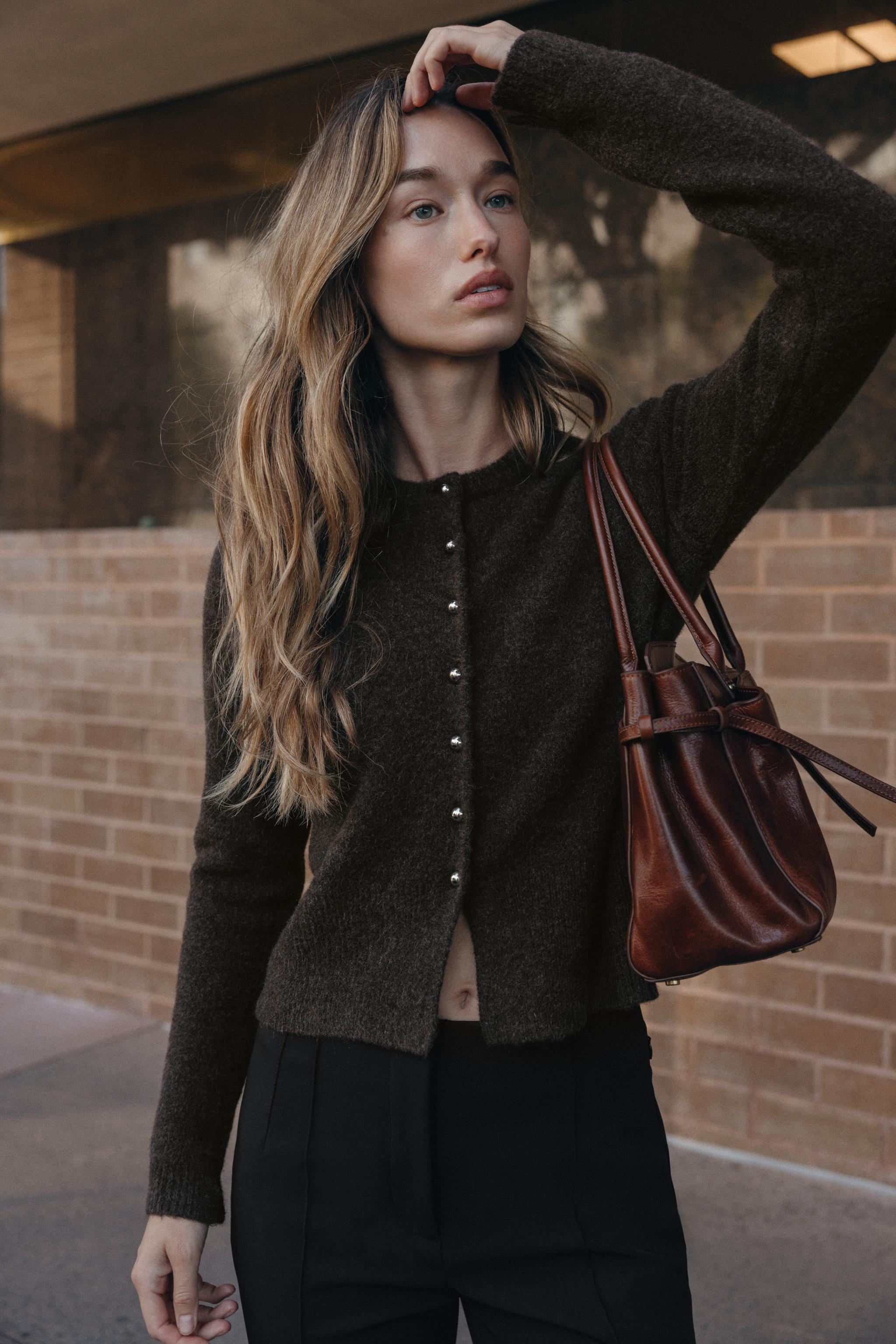 CARDIGAN WITH BALL BUTTONS | Zara UK