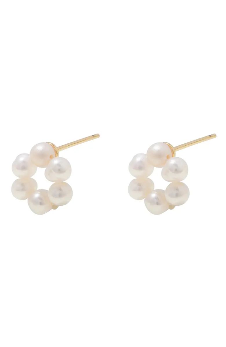 Fleur Freshwater Pearl Stud Earrings | Nordstrom | Nordstrom