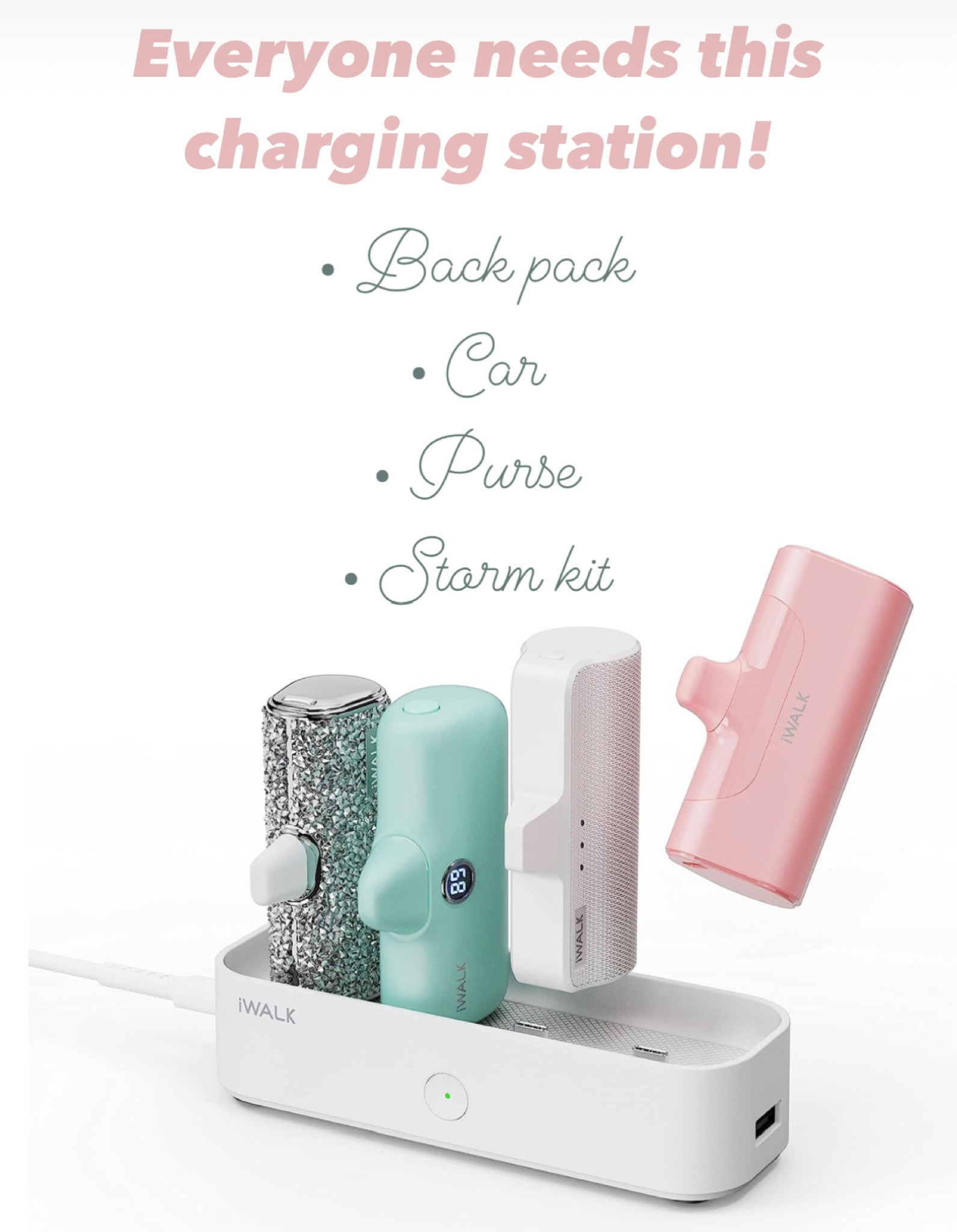 iwalk charging station, portable charger , office aesthetic 
Over the knee boots | cocktail dress | marble table | nail polish | curling iron | white shirt | sundress |clutch | Entryway | Easter | swimsuits | Easter dress | nursery  | Wedding dress | affordable wedding dress | white dress | spring dress | summer dress | wedding outfit | wedding guest | wedding guest dress | short dress | long dress | date night dress | maternity | date night outfit | home decor | vacation outfits | spring outfit | summer outfit | resort outfit | Fall Favorites | Vacation Dresses | Resort Dresses | coffee cart | coffee accessories | kitchen nook | mugs | gold kitchenware | gifts for her | Resort Wear | Resort Fashion | Summer Fashion | Summer style | High heels | Spring Tops | Summer Tops | Fedora Hats | Body Con Dresses | Sweater Dresses | Short dress | Body Suits | Mini Skirts | Midi Skirts |  Short skirts | Long Skirts | Maxi Skirts | Mini Dresses | Midi Dresses | Maxi Dresses | Cammies | Cropped Cammies | Cropped Tops | High Waisted Shorts | High Waisted Skirts | Mom Jeans | Mom Shorts | Capris | Overalls | Distressed Shorts | Distressed Jeans | White Shorts | Contemporary | Leggings | Black Leggings | bralette | lace bralettes | clutches | Crossbody Bags | travel | baby gear | athletic | nursery | clean beauty | polka dots | rugs | area rugs | washable rugs | living room rugs | runner |  business casual | living room | jeans | bedroom  | bohemian | Gift | modern home | shoes | hats | beach | dupes | minimal decor | minimal style | capsule | capsule wardrobe | boots | bar cart | coffee bar | minimalist | look for less | designer inspired
#LTKGiftGuide #LTKSeasonal #LTKFind #LTKBeautySale #LTKFestival #LTKu #LTKBeauty #LTKFamily #LTKFit #LTKHome #LTKItBag #LTKKids #LTKSaleAlert #LTKShoeCrush #LTKStyleTip #LTKSwim #LTKTravel #LTKUnder50 #LTKUnder100 #LTKWedding
