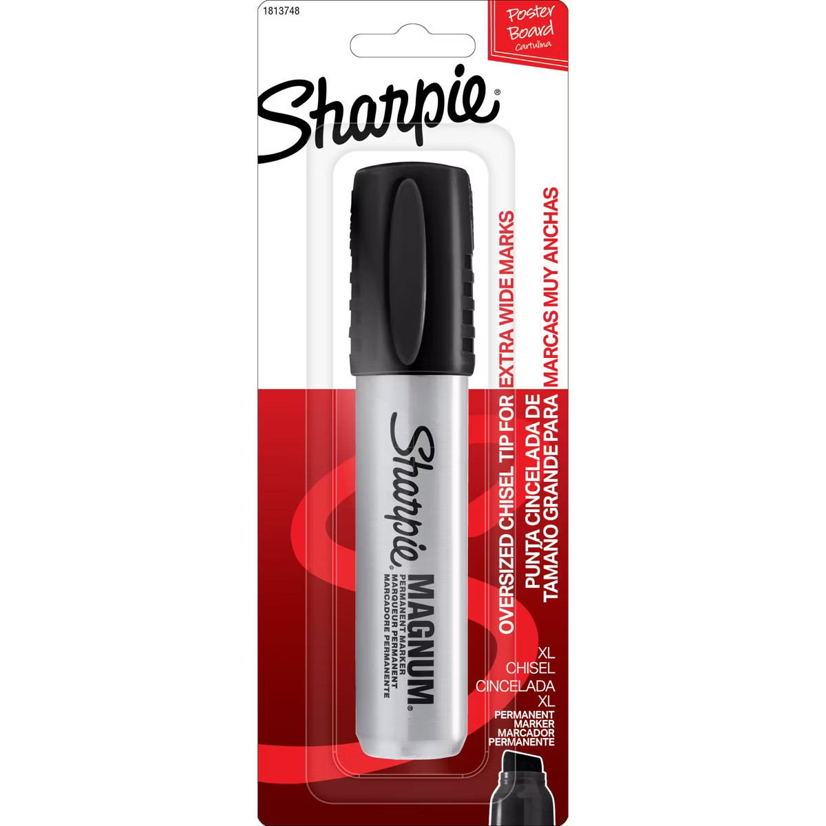Sharpie Permanent Marker Chisel Tip Black: Bold Point, Quick Drying, Water-Resistant, Durable Tip... | Target
