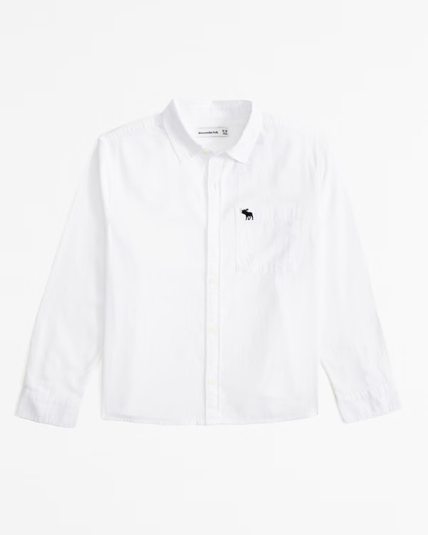 long-sleeve icon shirt | Abercrombie & Fitch (US)