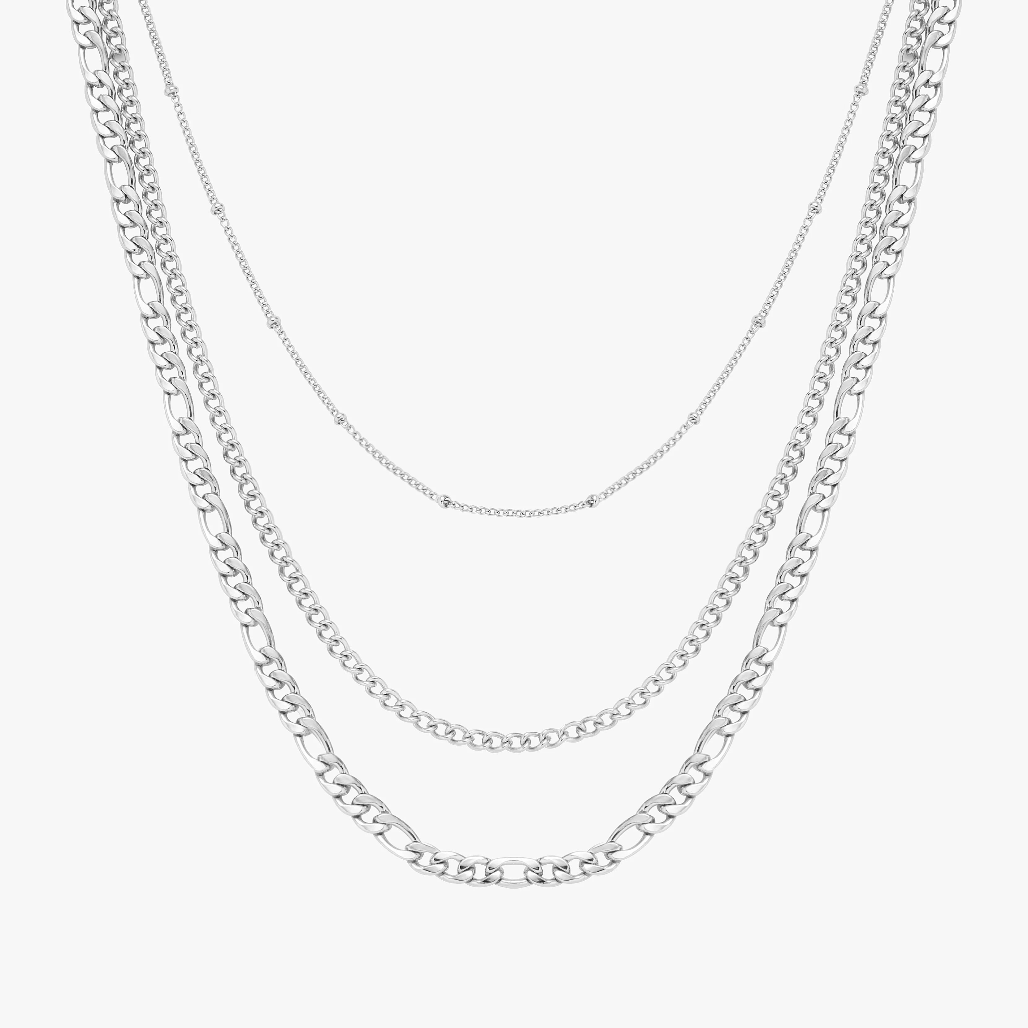Kelly Silver Layered Necklace | Victoria Emerson