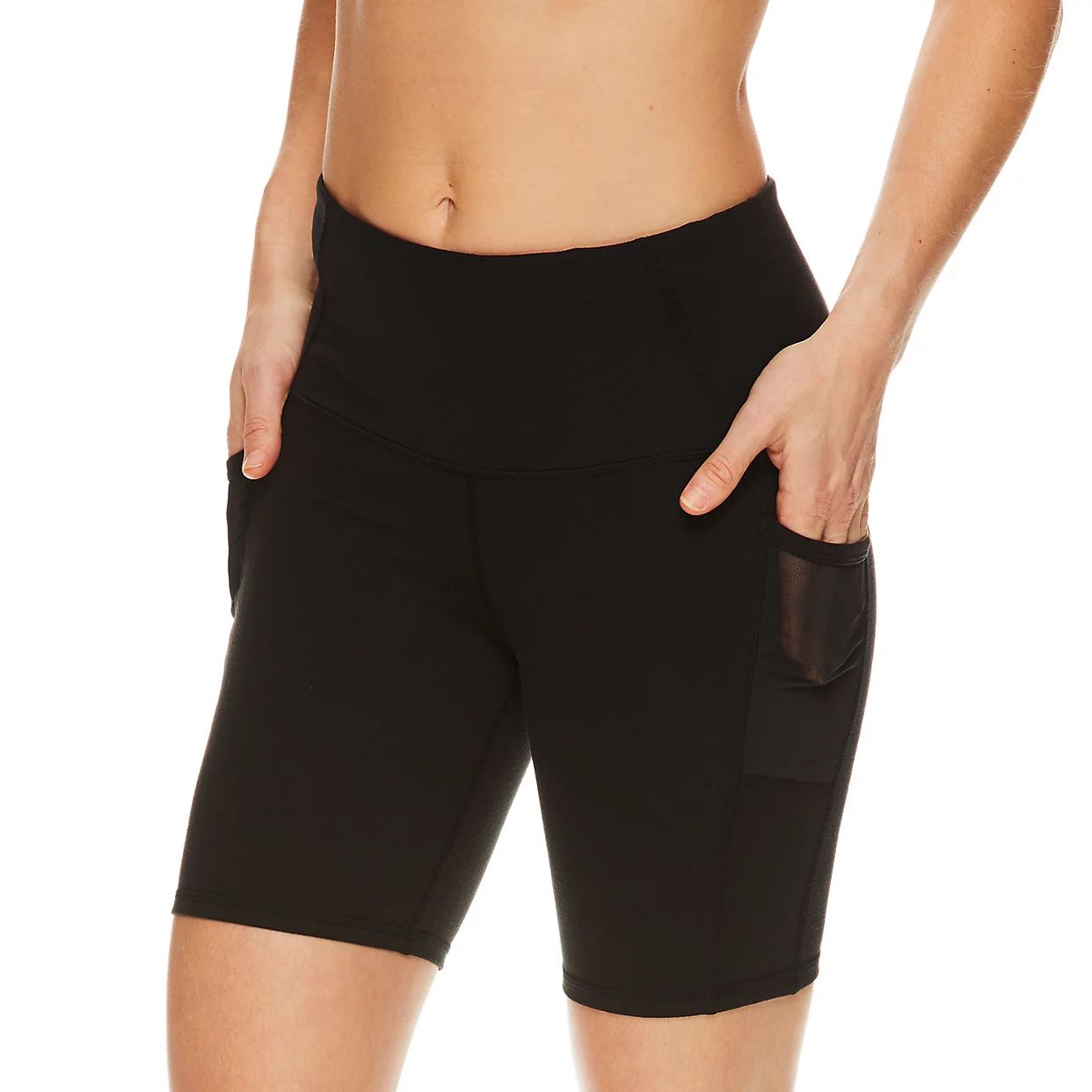 Women's Gaiam Om High-Waisted Mesh Pocket Fitted Shortsby Gaiam | Kohl's