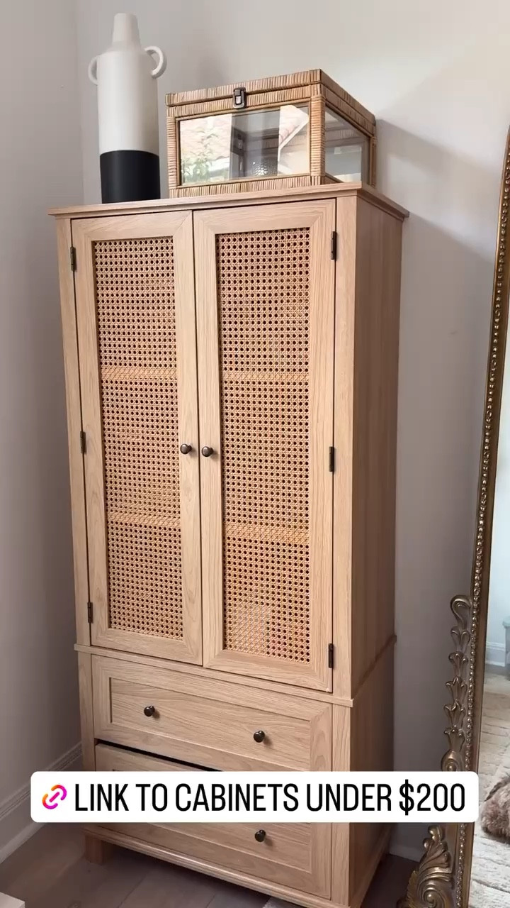 The perfect Rattan Cabinet from Amazon! Linking all pieces in my room! 

#LTKsalealert #LTKfindsunder100 #LTKhome