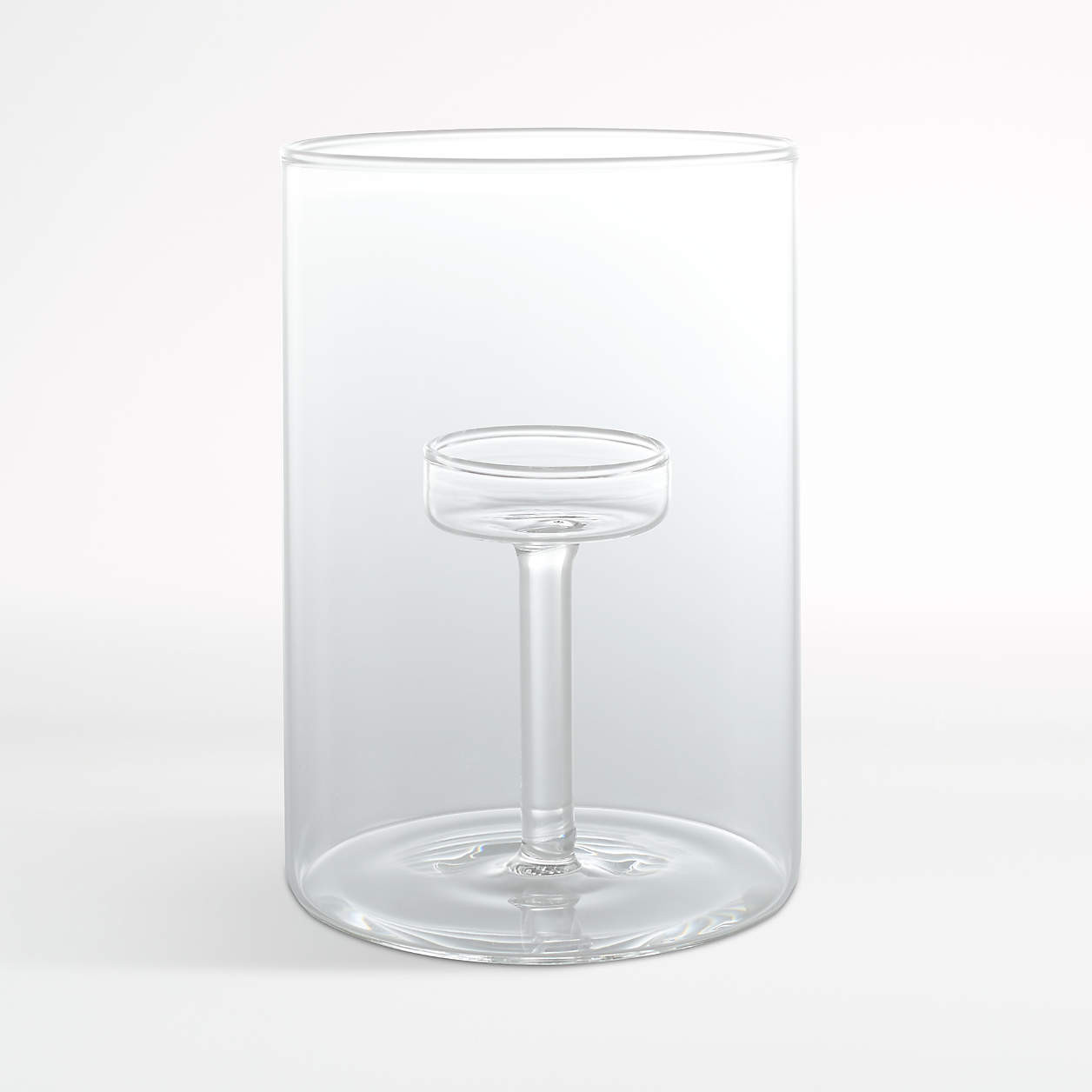 Elsa Glass Tealight Holders | Crate & Barrel | Crate & Barrel