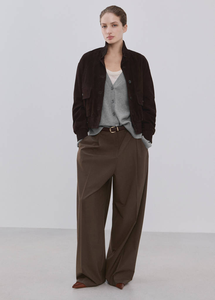 V-neck knitted cardigan medium heather grey - Women - S - MANGO | MANGO (UK)