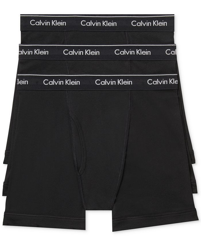 Calvin Klein Men's 3-Pack Cotton Classics Boxer Briefs & Reviews - Underwear & Socks - Men - Macy... | Macys (US)