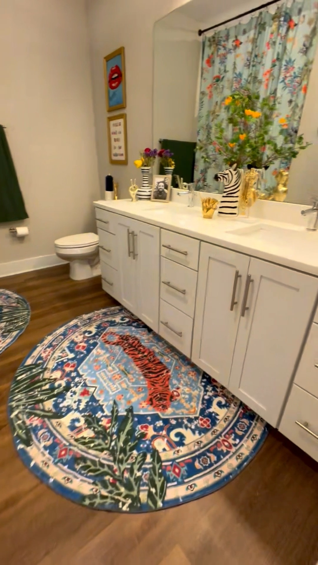 🐆Ready for the next stop on my apartment tour series? It's my bathroom, and it's a true haven. I believe getting ready should be a beautiful and posh experience, and this space makes that happen. Every detail is designed to make my routine feel luxurious and special.

#ApartmentTour #ApartmentLife #BathroomDesign #HomeDecor #LuxuryLiving #PoshLife #Sanctuary #GettingReady #HomeTour #DreamApartment