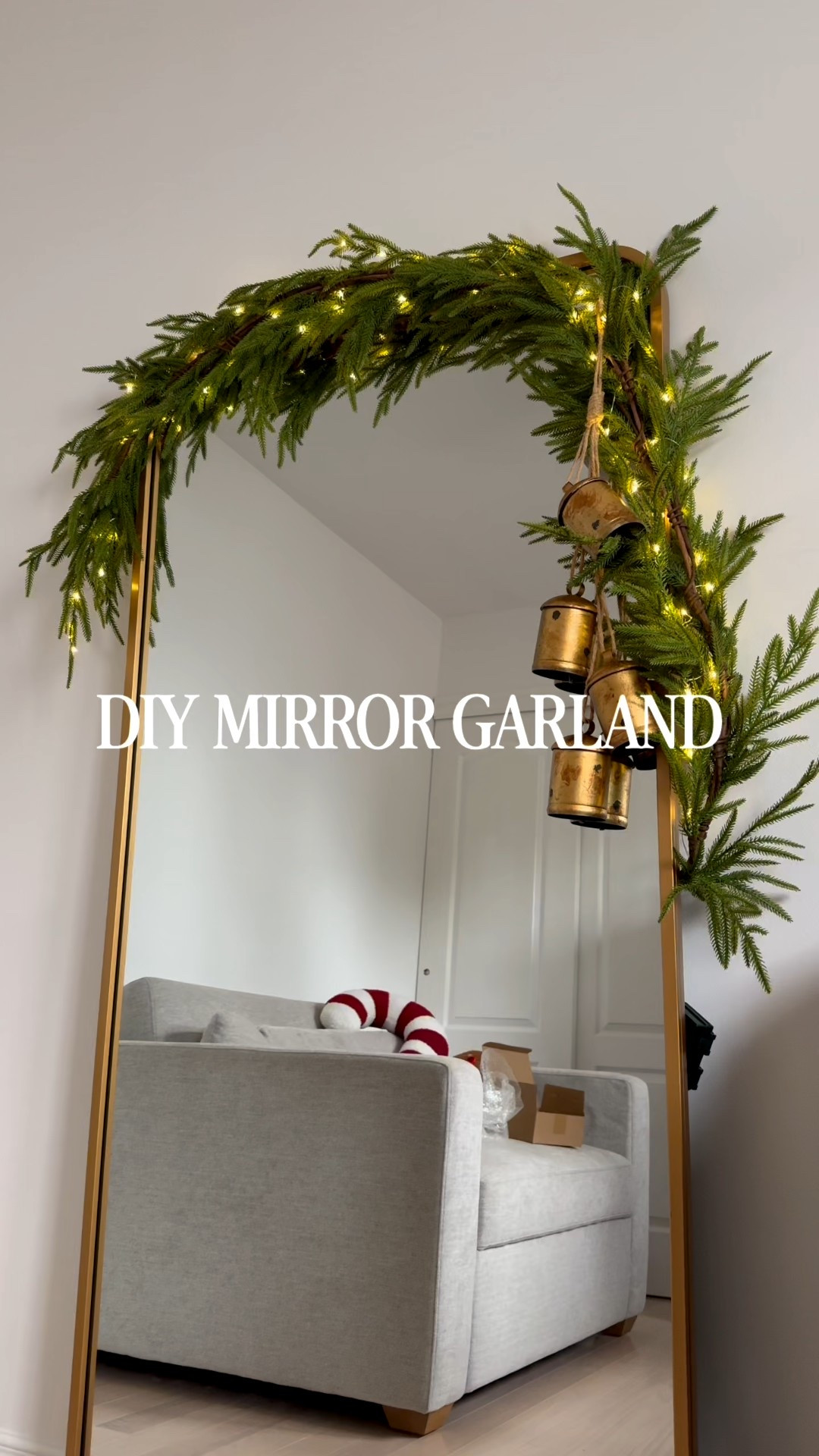 Turning my office mirror into something magical ✨🎄 Linking all the garland, clips, and decor pieces I used. So simple + so festive!

#LTKholiday #LTKwinter #LTKhome