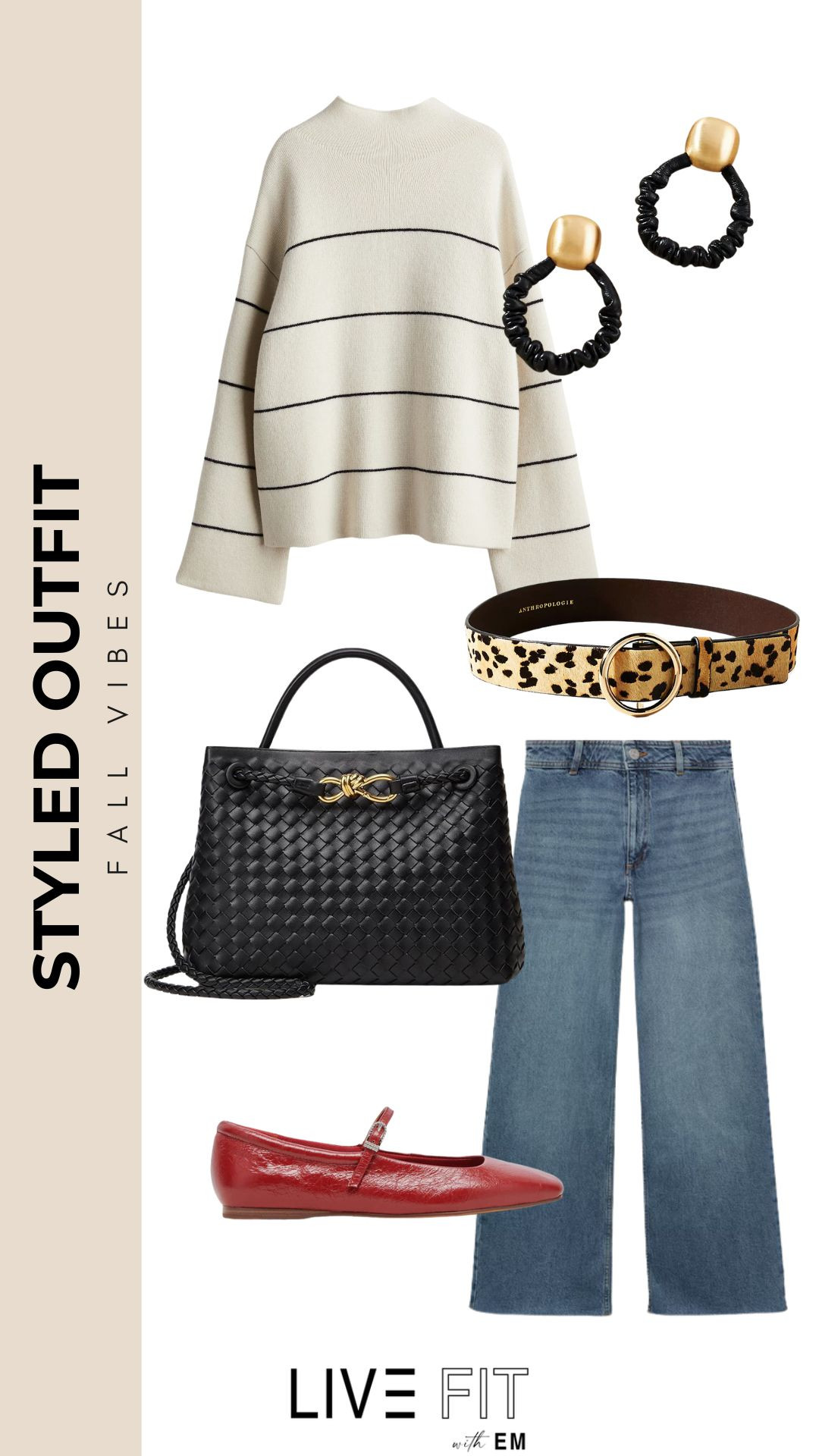 Strut into fall with a look that's as chic as it is comfy! 🍂 From the timeless striped tunic to the bold red loafers, every piece says 'style'.  #denim #sweater

#LTKSeasonal #LTKWorkwear #LTKStyleTip
