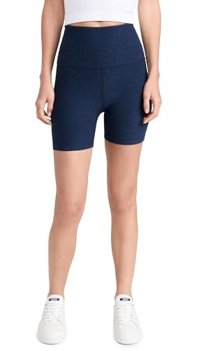 Beyond Yoga Women's Spacedye Keep Pace Biker Short, Nocturnal Navy, Blue, L | Amazon (US)