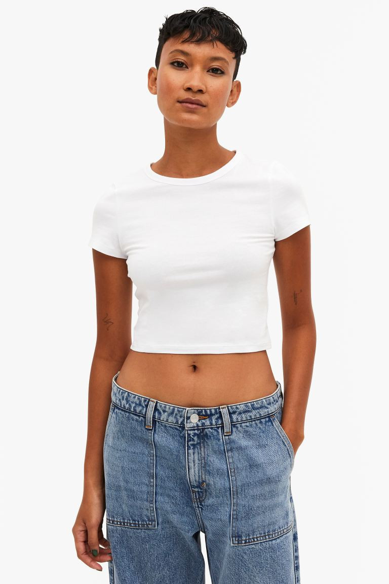 Cropped t-shirt | H&M (UK, MY, IN, SG, PH, TW, HK)
